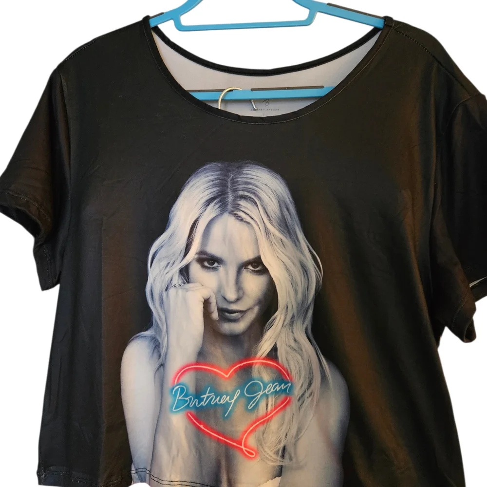 Britney Spears Oops I Did It Again Pajama Set NWT Large Young Britney Era Ws49 - Picture 2 of 7